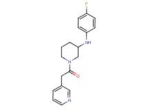 N-(4-fluorophenyl)-1-(3-pyridinylacetyl)-3-piperidinamine