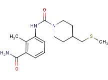 N-[3-(aminocarbonyl)-2-methylphenyl]-4-[(methylthio)methyl]piperidine-1-carboxamide