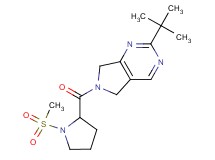 2-tert-butyl-6-[1-(methylsulfonyl)prolyl]-6,7-dihydro-5H-pyrrolo[3,4-d]pyrimidine
