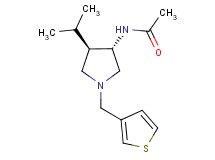 N-[(3S*,4R*)-4-isopropyl-1-(3-thienylmethyl)pyrrolidin-3-yl]acetamide