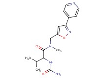 N~2~-(aminocarbonyl)-N~1~-methyl-N~1~-{[3-(4-pyridinyl)-5-isoxazolyl]methyl}valinamide