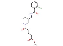 methyl 5-(3-{[(2-chlorobenzoyl)amino]methyl}-1-piperidinyl)-5-oxopentanoate