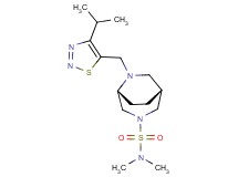 (1R*,5R*)-6-[(4-isopropyl-1,2,3-thiadiazol-5-yl)methyl]-N,N-dimethyl-3,6-diazabicyclo[3.2.2]nonane-3-sulfonamide