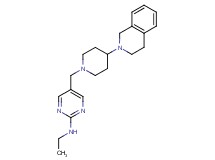 5-{[4-(3,4-dihydroisoquinolin-2(1H)-yl)piperidin-1-yl]methyl}-N-ethylpyrimidin-2-amine
