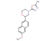 2-(6-methoxy-2-naphthyl)-4-(5-methyl-1,3,4-oxadiazol-2-yl)morpholine