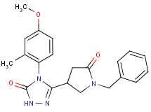 5-(1-benzyl-5-oxopyrrolidin-3-yl)-4-(4-methoxy-2-methylphenyl)-2,4-dihydro-3H-1,2,4-triazol-3-one