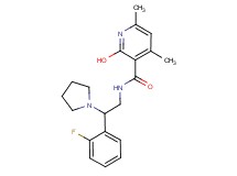 N-[2-(2-fluorophenyl)-2-(1-pyrrolidinyl)ethyl]-2-hydroxy-4,6-dimethylnicotinamide