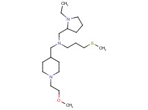 N-[(1-ethyl-2-pyrrolidinyl)methyl]-N-{[1-(2-methoxyethyl)-4-piperidinyl]methyl}-3-(methylthio)-1-propanamine