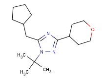 1-tert-butyl-5-(cyclopentylmethyl)-3-(tetrahydro-2H-pyran-4-yl)-1H-1,2,4-triazole