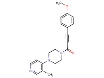 1-[3-(4-methoxyphenyl)-2-propynoyl]-4-(3-methyl-4-pyridinyl)piperazine trifluoroacetate