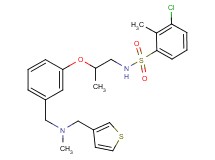 3-chloro-2-methyl-N-[2-(3-{[methyl(3-thienylmethyl)amino]methyl}phenoxy)propyl]benzenesulfonamide