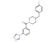 4-(4-fluorobenzyl)-1-[3-(4H-1,2,4-triazol-4-yl)benzoyl]piperidine