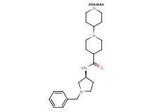 N-[(3S)-1-benzylpyrrolidin-3-yl]-1-(tetrahydro-2H-pyran-4-yl)piperidine-4-carboxamide