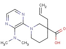 3-allyl-1-[3-(dimethylamino)-2-pyrazinyl]-3-piperidinecarboxylic acid