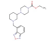 ethyl 4-[1-(2,1,3-benzoxadiazol-4-ylmethyl)-3-piperidinyl]-1-piperazinecarboxylate