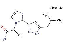 (2S)-2-[2-(5-isobutyl-1H-pyrazol-3-yl)-1H-imidazol-1-yl]propanamide