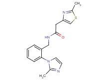 N-[2-(2-methyl-1H-imidazol-1-yl)benzyl]-2-(2-methyl-1,3-thiazol-4-yl)acetamide