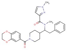 N-{1-[1-(2,3-dihydro-1,4-benzodioxin-6-ylcarbonyl)-4-piperidinyl]-2-phenylethyl}-N,1-dimethyl-1H-pyrazole-3-carboxamide