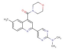N,N-dimethyl-5-[6-methyl-4-(morpholin-4-ylcarbonyl)quinolin-2-yl]pyrimidin-2-amine