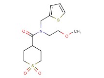 N-(2-methoxyethyl)-N-(2-thienylmethyl)tetrahydro-2H-thiopyran-4-carboxamide 1,1-dioxide