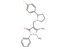 4-{[2-(4-fluorophenyl)-1-pyrrolidinyl]methyl}-1,5-dimethyl-2-phenyl-1,2-dihydro-3H-pyrazol-3-one