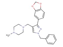 1-{[3-(1,3-benzodioxol-5-yl)-1-benzyl-1H-pyrazol-4-yl]methyl}-4-methylpiperazine