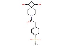 (1R*,3S*)-7-{[4-(methylsulfonyl)phenyl]acetyl}-7-azaspiro[3.5]nonane-1,3-diol