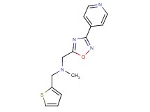 N-methyl-1-[3-(4-pyridinyl)-1,2,4-oxadiazol-5-yl]-N-(2-thienylmethyl)methanamine