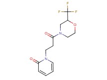 1-{3-oxo-3-[2-(trifluoromethyl)morpholin-4-yl]propyl}pyridin-2(1H)-one