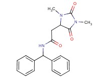 2-(1,3-dimethyl-2,5-dioxoimidazolidin-4-yl)-N-(diphenylmethyl)acetamide