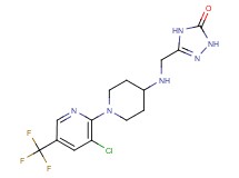 5-[({1-[3-chloro-5-(trifluoromethyl)pyridin-2-yl]piperidin-4-yl}amino)methyl]-2,4-dihydro-3H-1,2,4-triazol-3-one