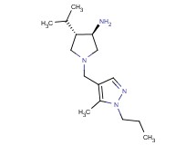 rel-(3R,4S)-4-isopropyl-1-[(5-methyl-1-propyl-1H-pyrazol-4-yl)methyl]-3-pyrrolidinamine dihydrochloride