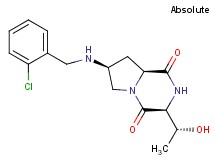 (3S,7S,8aS)-7-[(2-chlorobenzyl)amino]-3-[(1R)-1-hydroxyethyl]hexahydropyrrolo[1,2-a]pyrazine-1,4-dione