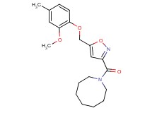 1-({5-[(2-methoxy-4-methylphenoxy)methyl]-3-isoxazolyl}carbonyl)azocane
