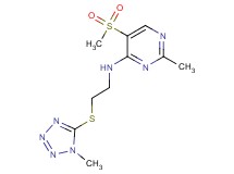 2-methyl-5-(methylsulfonyl)-N-{2-[(1-methyl-1H-tetrazol-5-yl)thio]ethyl}pyrimidin-4-amine