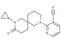 2-(8-cyclopropyl-9-oxo-2,8-diazaspiro[5.5]undec-2-yl)nicotinonitrile