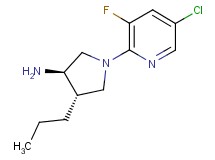 (3R*,4S*)-1-(5-chloro-3-fluoropyridin-2-yl)-4-propylpyrrolidin-3-amine
