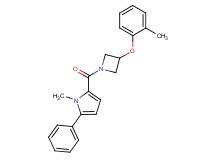 1-methyl-2-{[3-(2-methylphenoxy)-1-azetidinyl]carbonyl}-5-phenyl-1H-pyrrole