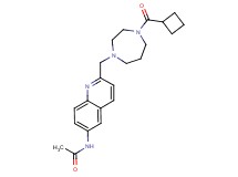 N-(2-{[4-(cyclobutylcarbonyl)-1,4-diazepan-1-yl]methyl}quinolin-6-yl)acetamide