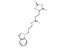3-(2,5-dioxo-4-imidazolidinyl)-N-[3-(1H-indazol-1-yl)propyl]propanamide