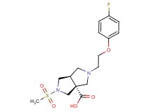 (3aR*,6aR*)-2-[2-(4-fluorophenoxy)ethyl]-5-(methylsulfonyl)hexahydropyrrolo[3,4-c]pyrrole-3a(1H)-carboxylic acid