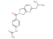 N-{4-[(2-isobutyl-5,7-dihydro-6H-pyrrolo[3,4-d]pyrimidin-6-yl)carbonyl]phenyl}acetamide