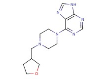 6-[4-(tetrahydrofuran-3-ylmethyl)piperazin-1-yl]-9H-purine