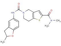 N~2~,N~2~-dimethyl-N~5~-(2-methyl-2,3-dihydro-1-benzofuran-5-yl)-6,7-dihydrothieno[3,2-c]pyridine-2,5(4H)-dicarboxamide