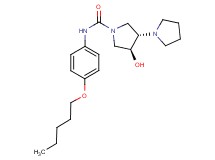 (3'S*,4'S*)-4'-hydroxy-N-[4-(pentyloxy)phenyl]-1,3'-bipyrrolidine-1'-carboxamide