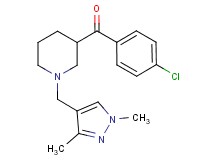 (4-chlorophenyl){1-[(1,3-dimethyl-1H-pyrazol-4-yl)methyl]-3-piperidinyl}methanone