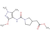 methyl (1-{[(3-methoxy-1,5-dimethyl-1H-pyrazol-4-yl)amino]carbonyl}pyrrolidin-3-yl)acetate