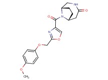 (1S*,6R*)-9-({2-[(4-methoxyphenoxy)methyl]-1,3-oxazol-4-yl}carbonyl)-3,9-diazabicyclo[4.2.1]nonan-4-one