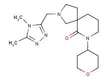 2-[(4,5-dimethyl-4H-1,2,4-triazol-3-yl)methyl]-7-(tetrahydro-2H-pyran-4-yl)-2,7-diazaspiro[4.5]decan-6-one