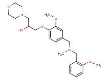 1-(2-methoxy-4-{[(2-methoxybenzyl)(methyl)amino]methyl}phenoxy)-3-(4-thiomorpholinyl)-2-propanol